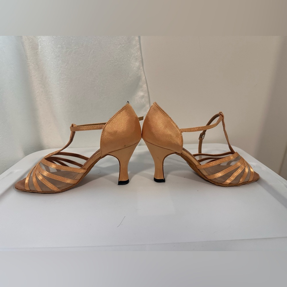 Go go dance professional dancing shoes (gold)
